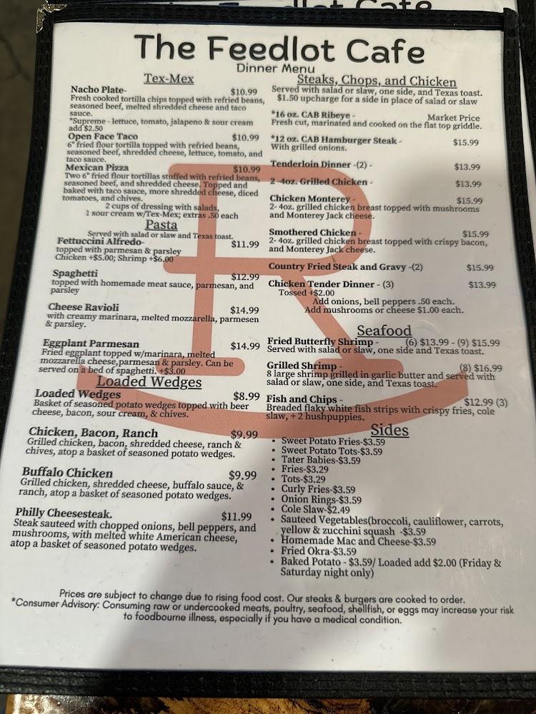 The Feed Lot Menu image 1