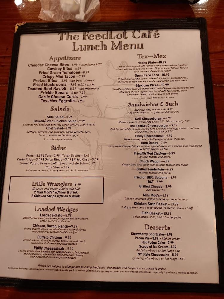 The Feed Lot Menu image 3
